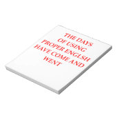 ENGELS NOTITIEBLOK (Linkerzijde)