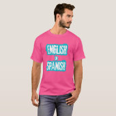 Engels of Spaans Meme Funny Joke cool T-shirt (Voorkant volledig)