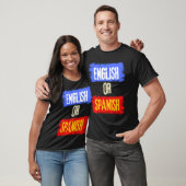 Engels of Spaans Meme Funny Joke cool T-shirt (Unisex)