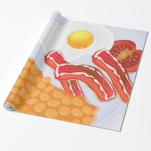 Engels Ontbijt Cadeaupapier (Uitgerold)
