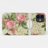 Engels Pink Rose Lace in White Hydrangea Case-Mate iPhone Case (Achterkant (horizontaal))
