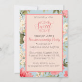 Engels Platteland Bloemen Housewarming Party Kaart (Voorkant)