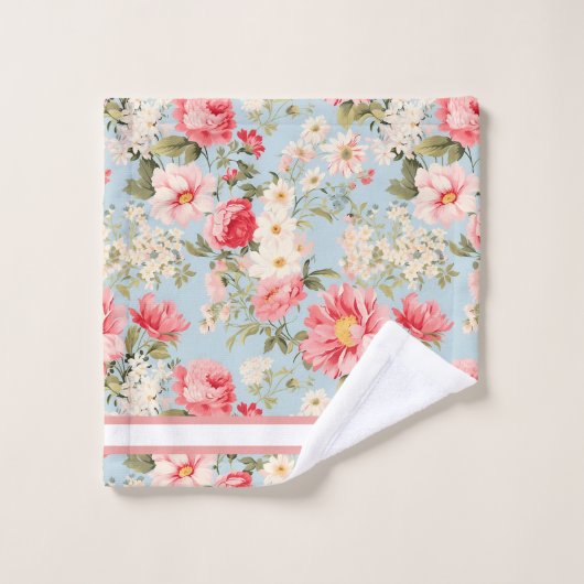 Engels platteland bloementuin bad handdoek (Wasdoekje)