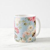 Engels platteland bloementuin koffiemok (Voorkant rechts)