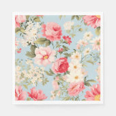 Engels platteland bloementuin servet (Voorkant)