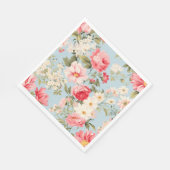 Engels platteland bloementuin servet (Hoek)