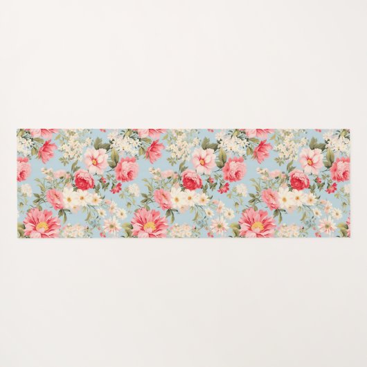 Engels platteland bloementuin yogamat (Achterkant (horizontaal))