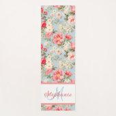 Engels platteland bloementuin yogamat (Voorkant)