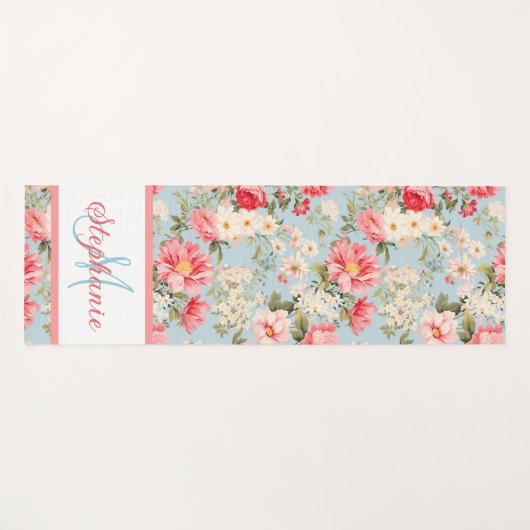 Engels platteland bloementuin yogamat (Voorkant (horizontaal))