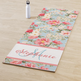 Engels platteland bloementuin yogamat