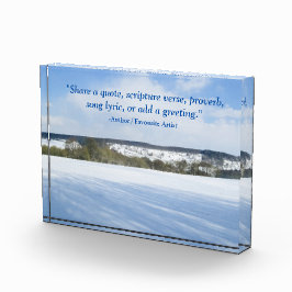 Engels platteland in de winter - Gepersonaliseerd Fotoblokken