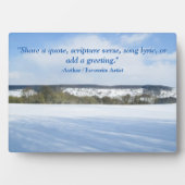 Engels platteland in de winter - Gepersonaliseerd Fotoplaat (voorkant)