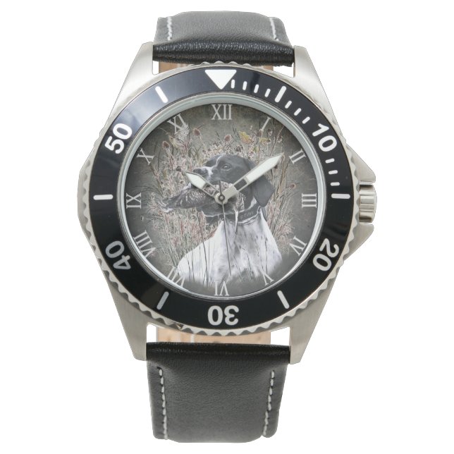 Engels Pointer, houtsnip jagen Horloge (Voorkant)