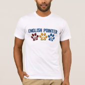 ENGELS POINTER Paw Print 1 T-shirt (Voorkant)