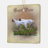 Engels Pointer Tapestry Poster Triptych AcrylP Keramisch Ornament (Links)