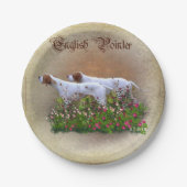 Engels Pointer Tapestry Poster Triptych AcrylP Papieren Bordje (Voorkant)