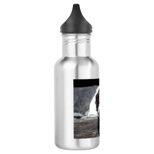 Engels Pointer Water Bottle - "Sophie" Waterfles (Links)