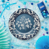  Engels Porcelain Blue & White China Papieren Bordje (Feest)