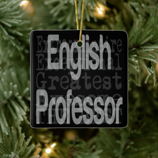 Engels professor Extraordinaire Keramisch Ornament (Boom)
