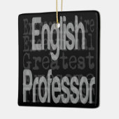 Engels professor Extraordinaire Keramisch Ornament (Links)