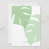 ENGELS quinceañera TROPICAL LUAU klassiek floraal Kaart (Achterkant)