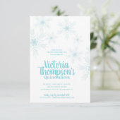 ENGELS quinceañera WINTER WONDERLAND Kaart (Staand voorkant)