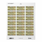 Engels Rabbit Hunt Return Address Etiket (Full Sheet)