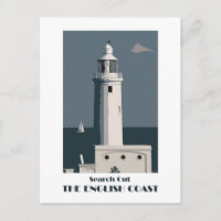 Engels retro-briefkaart van de Coast 1920s