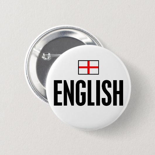 Engels Ronde Button 5,7 Cm (Voorkant /achterkant)