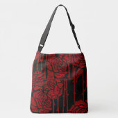 Engels Roos Boek Design Crossbody Tas (Achterkant)