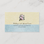 Engels Roos Botanical Personalized Visitekaartje (Achterkant)