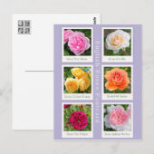 Engels Roos Briefkaart (Voorkant / Achterkant)