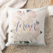 Engels Roos Butterfly Garden Weddenschap Forever Kussen (Deken)