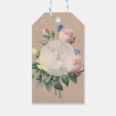 Engels Roos Butterfly Garden Weddenschap Hartelijk Cadeaulabel (Achterkant)