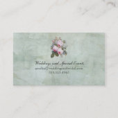  Engels Roos Garden Botanical Custom Visitekaartje (Achterkant)