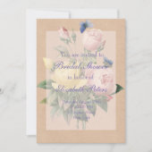 Engels Roos Garden Wedding Vrijgezellenfeest Kaart (Voorkant)