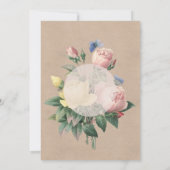 Engels Roos Garden Wedding Vrijgezellenfeest Kaart (Achterkant)