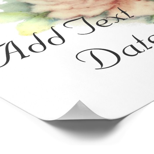 Engels Roos Poster-Aanpassen Poster (Hoek)