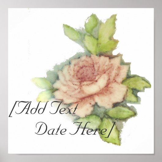 Engels Roos Poster-Aanpassen Poster (Voorkant)