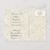 Engels Roos & Silver Bridal Shower Invitation Uitnodiging Briefkaart (Achterkant)