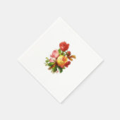 Engels Roos Tea Party Theme Paper Napkins Servet (Hoek)
