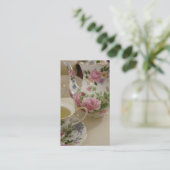 Engels Roos Tea Visitekaartje (Staand voorkant)