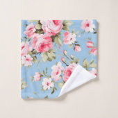 Engels roze rozen Bad Handdoek (Wasdoekje)