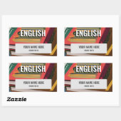 Engels School Onderwerp Sticker Label (Vel)