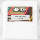 Engels School Onderwerp Sticker Label (Tas)