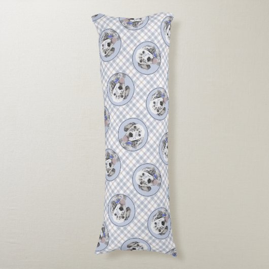 Engels Setter Blue Belton Schilderij Pet Dog Art Lichaamskussen (Voorkant Verticaal)