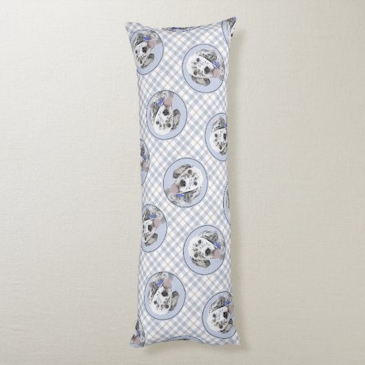 Engels Setter Blue Belton Schilderij Pet Dog Art Lichaamskussen (Achterkant (Verticaal))