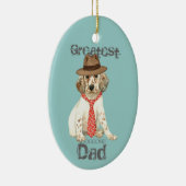 Engels Setter Dad Ceramic Ornament (Rechts)