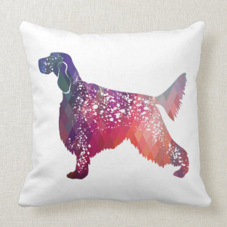 Engels Setter Dog Geometric Silhouette - Roze Kussen