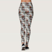 Engels Setter Dog Kerstfeest Leggings (Achterkant)